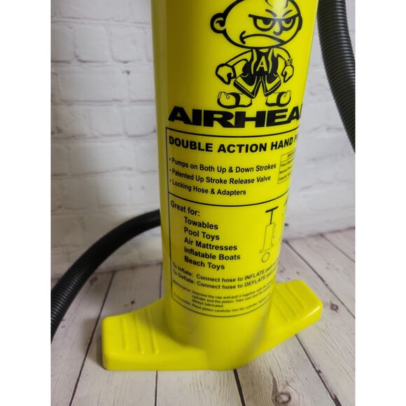 AIRHEAD Double Action Hand Pump for Towables,Pool Toys,Inflatables,Beach,Boat - Picture 2 of 4